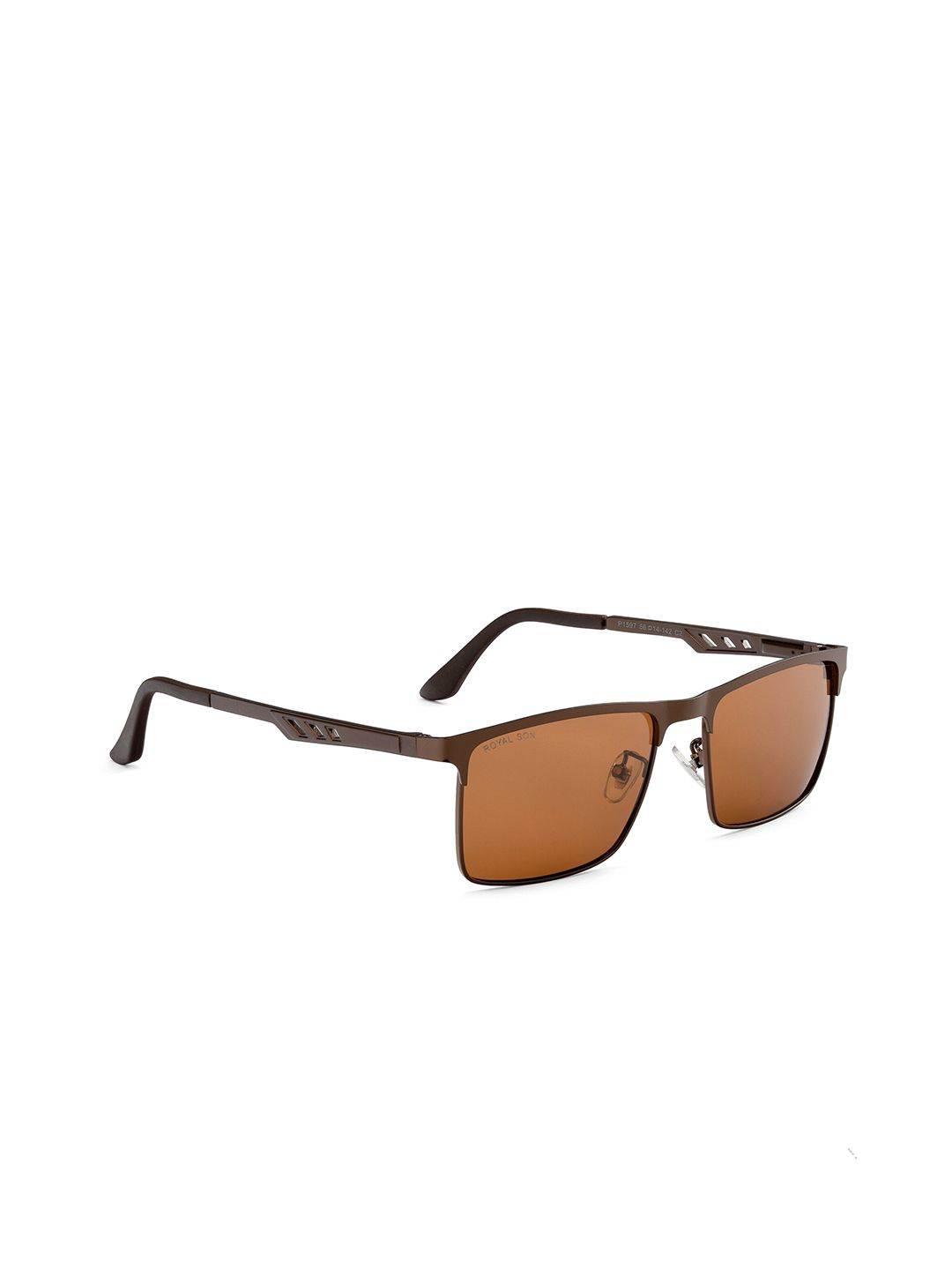 ROYAL SON Men Rectangle Sunglasses with Polarised and UV Protected Lens CHI00130