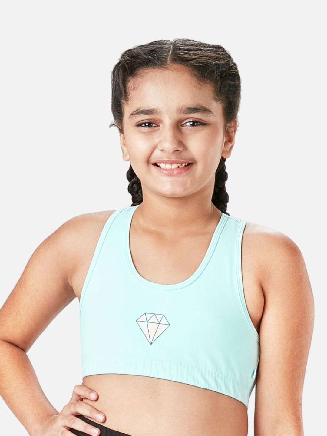 You Got Plan B Girls Pack of 2 Printed Double Layered Sports Bra