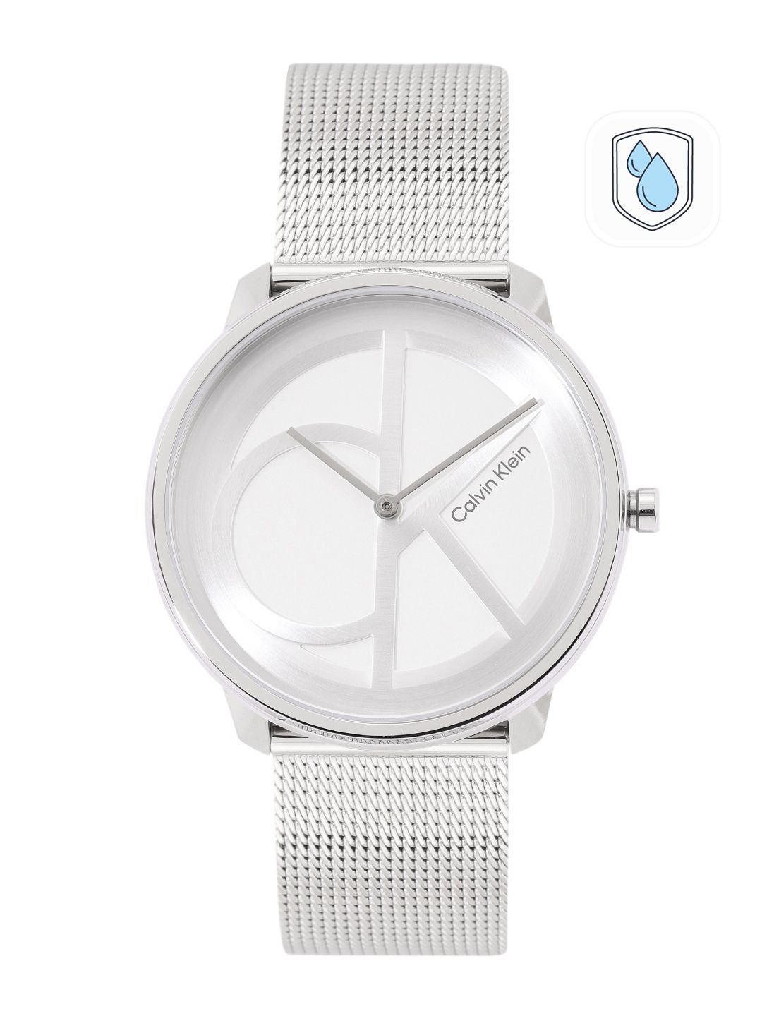Calvin Klein Calvin Klein Unisex Iconic Brand Logo Patterned Analogue Watch 25200027