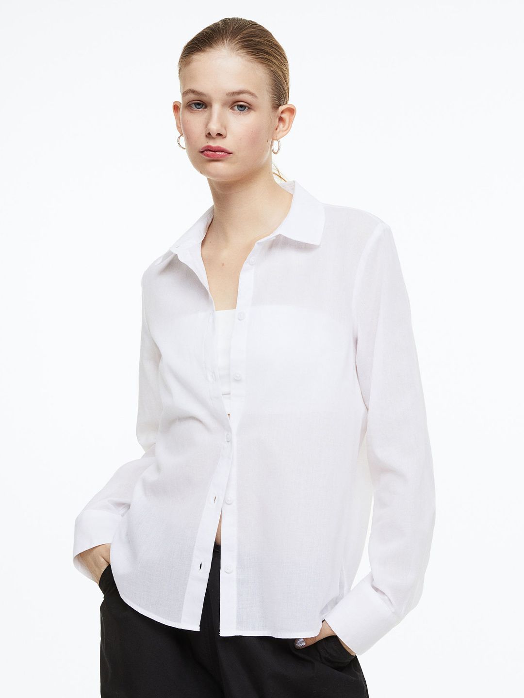 H&M Women Cotton Shirt Price in India