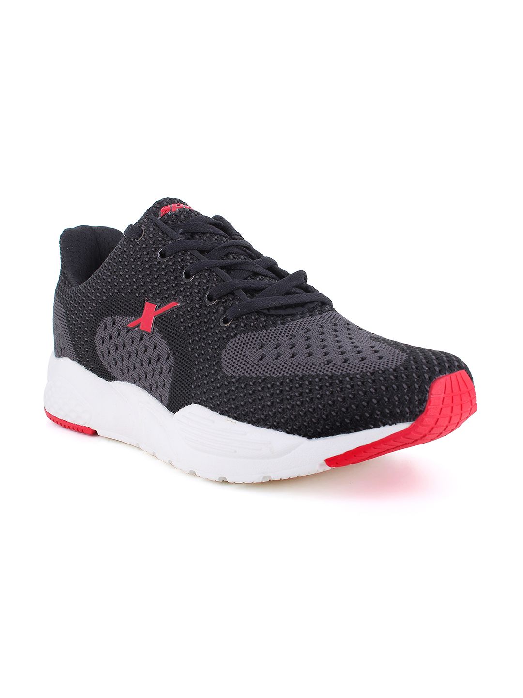 Sparx Men Black Mesh Running Non-Marking Shoes
