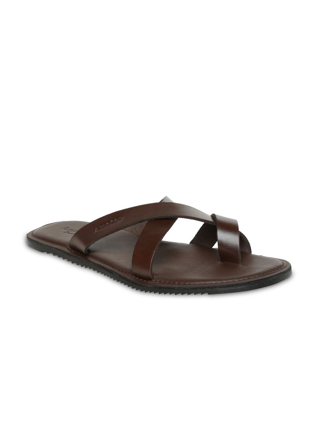 Amster Men Brown Genuine Leather Sandals