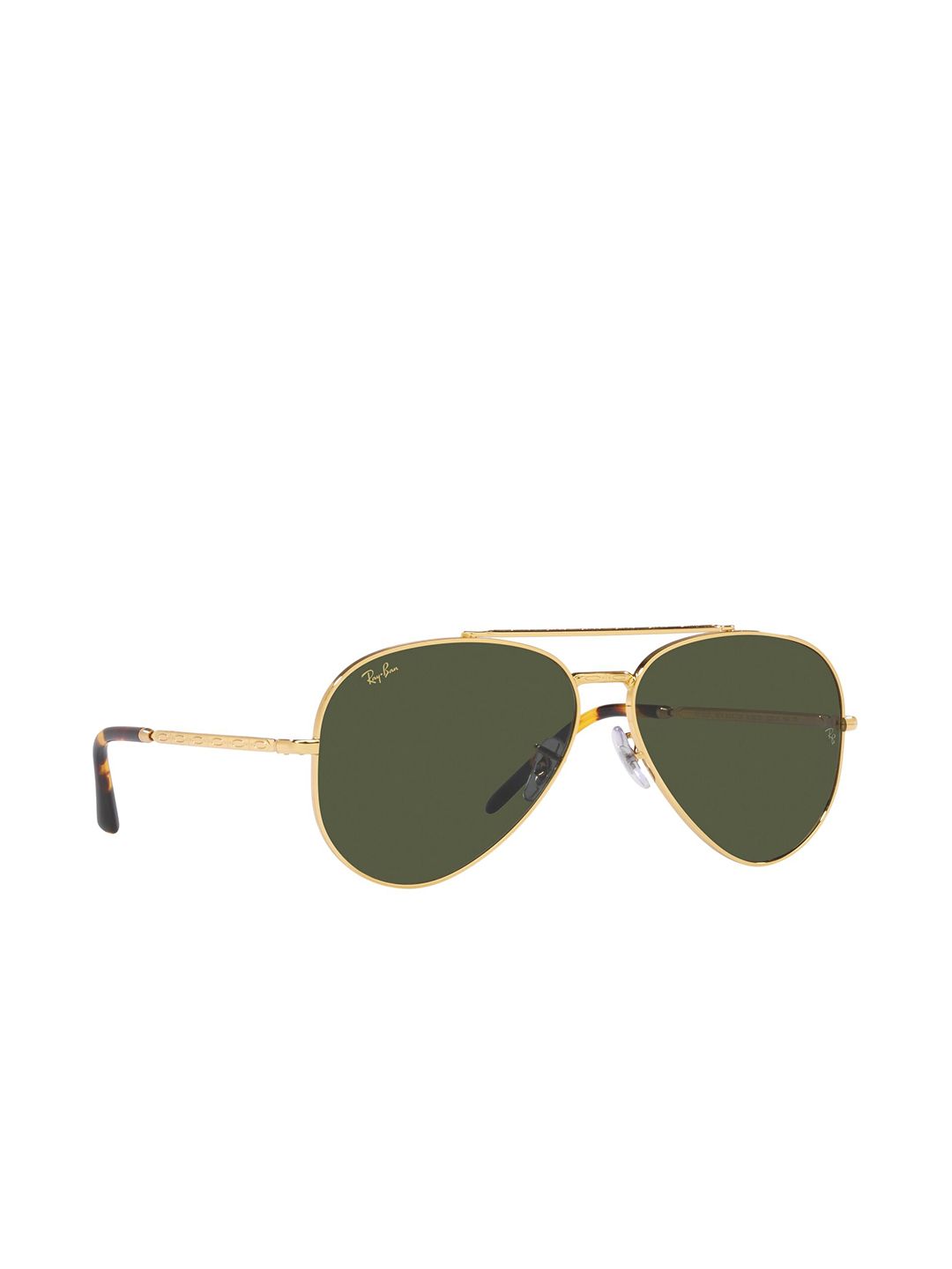 Ray-Ban Unisex UV Protected Green Lens Pilot Sunglasses - 0RB362591963155