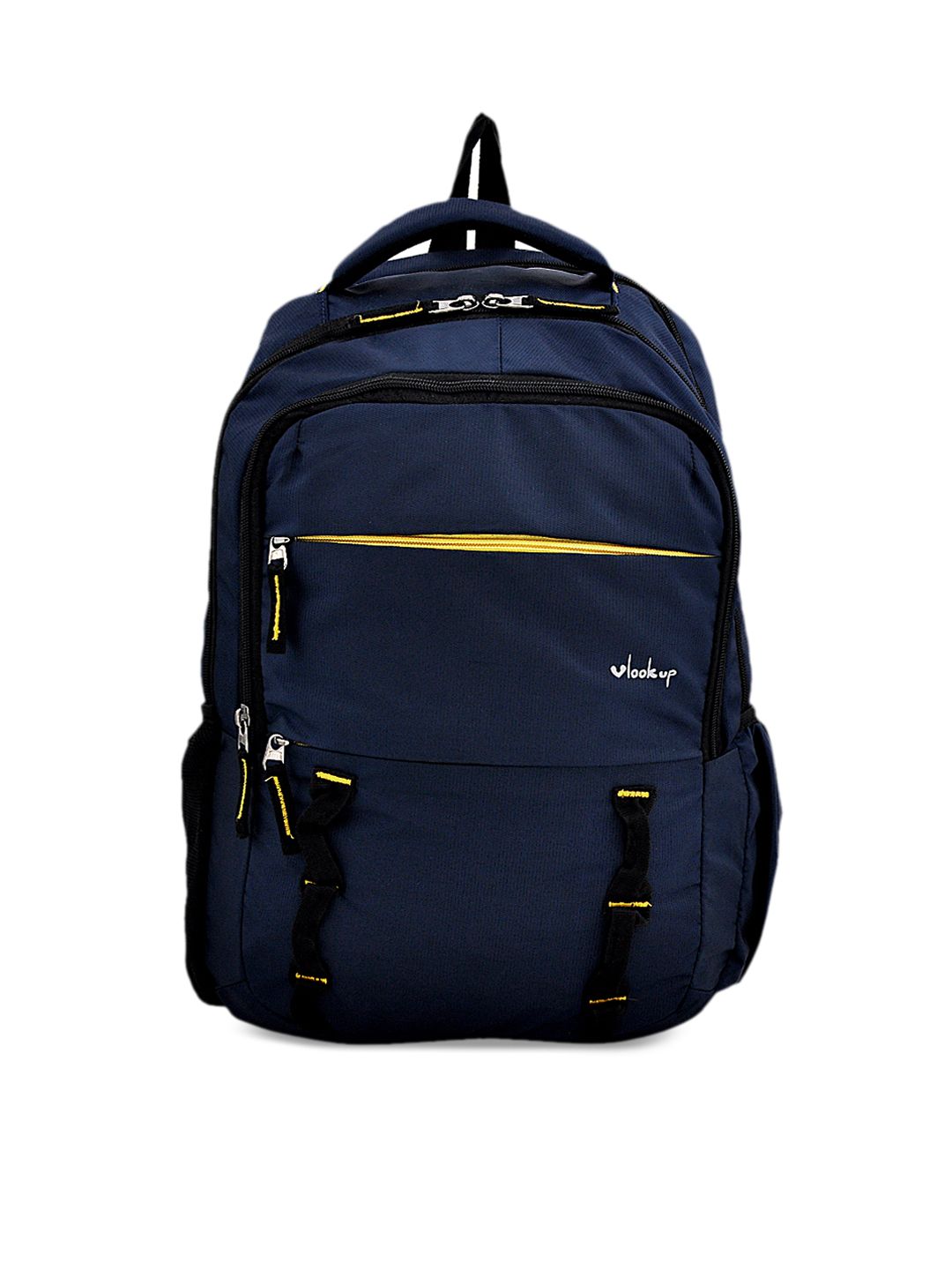 yelloe Unisex Blue Solid Laptop Backpack Price in India