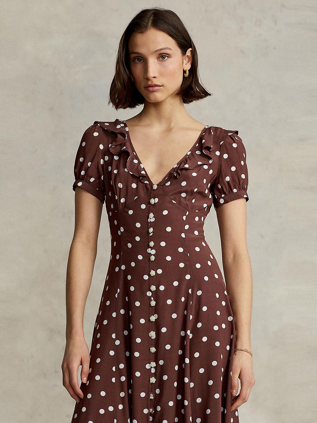 princess polly baby blue dress Brown Tops for Women main image 1