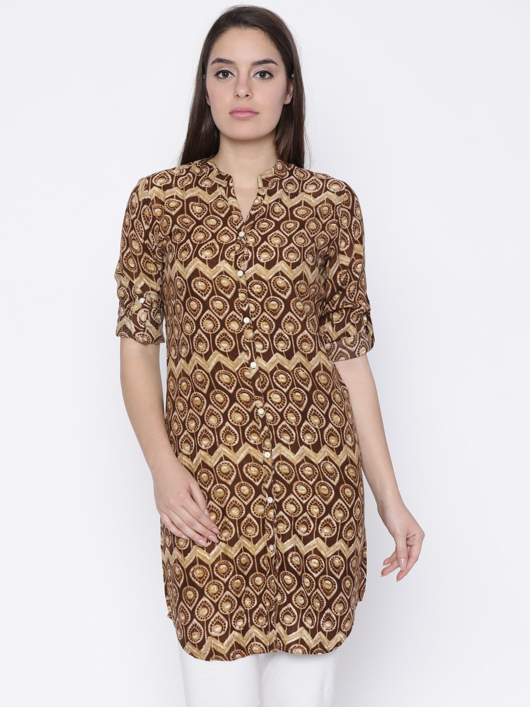 Soch Brown Printed Tunic