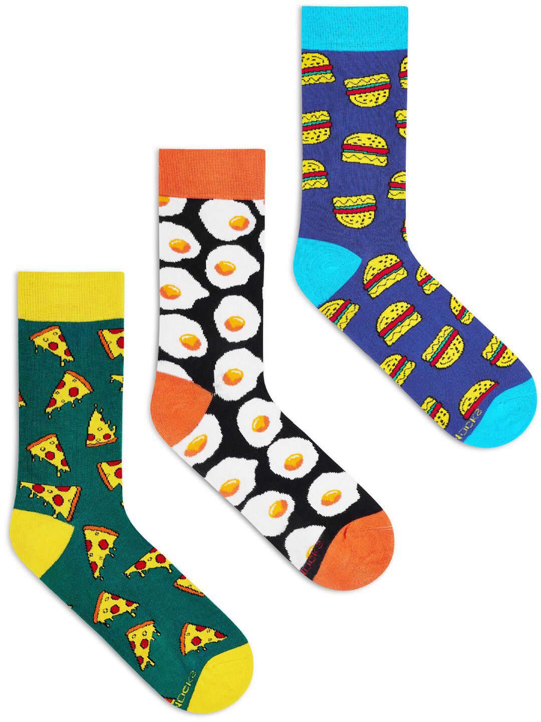 Dynamocks Pack of 3 Assorted Calf-Length Socks