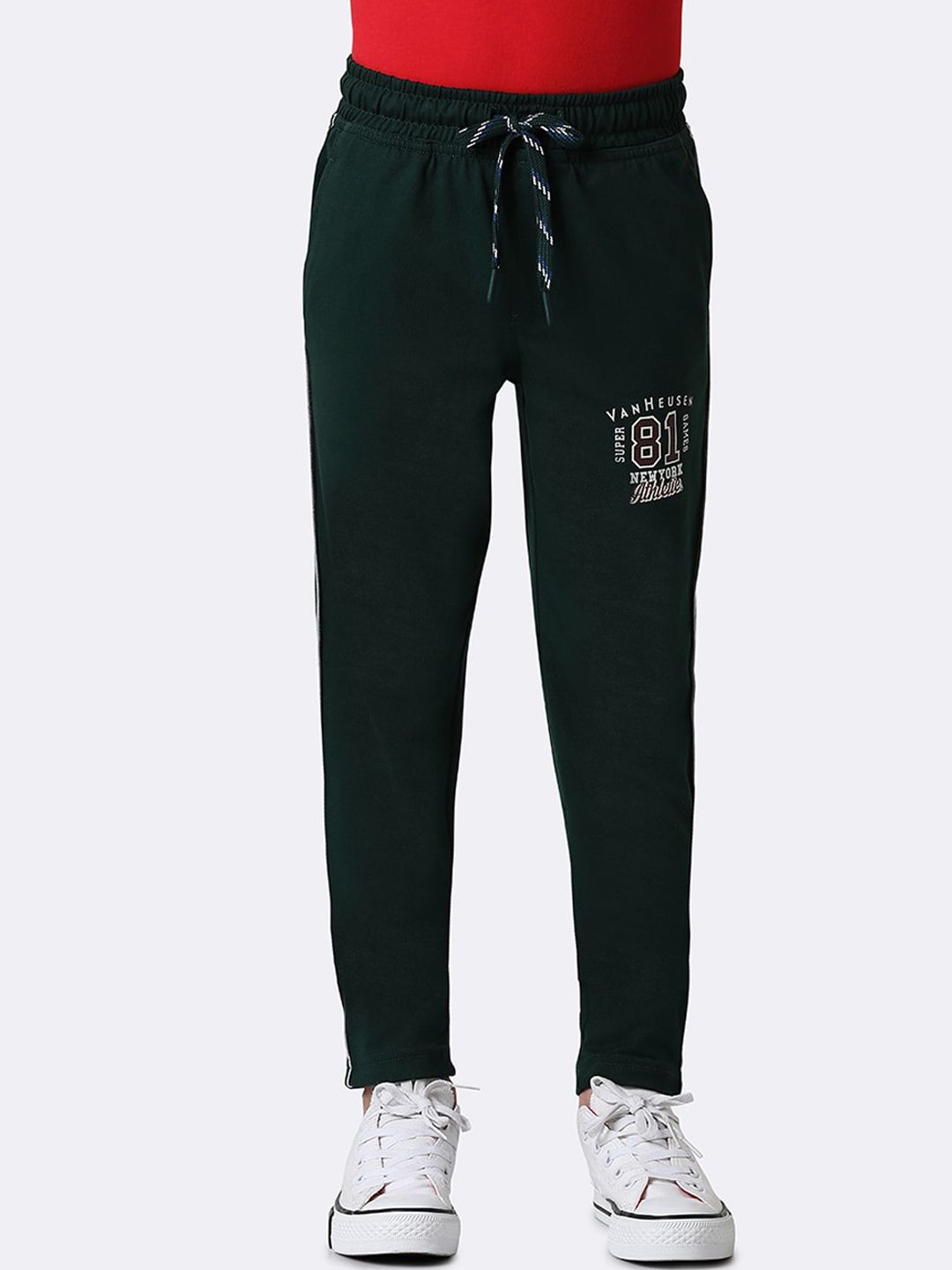 Van Heusen Boys Printed Cotton Smart Tech Easy Stain Release Track Pants