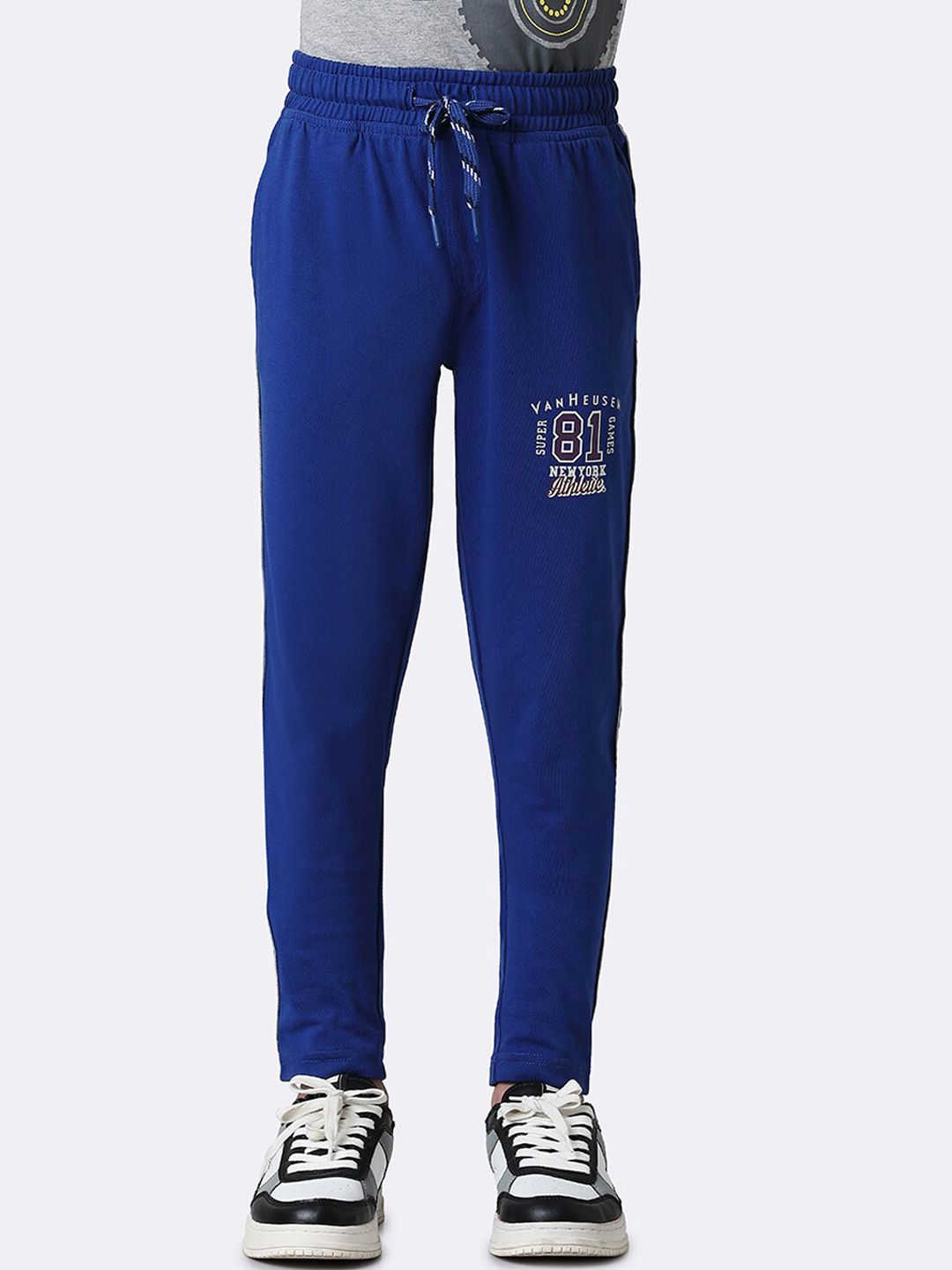 Van Heusen Boys Printed Cotton Smart Tech Easy Stain Release Track Pants