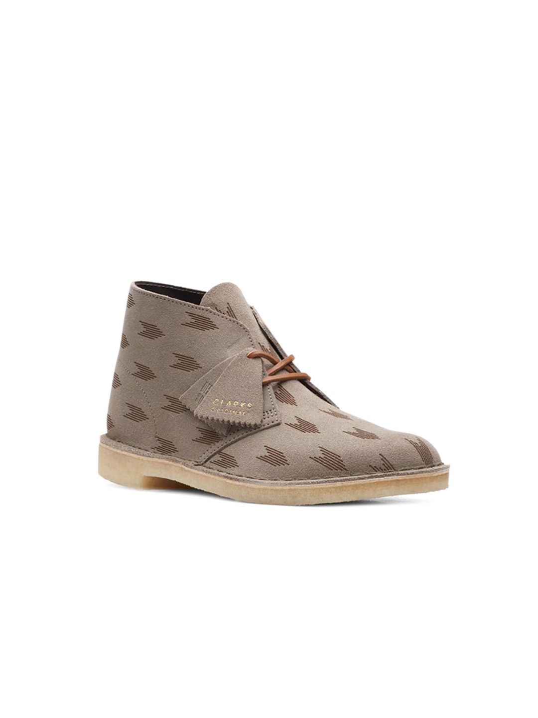 Clarks Clarks Men Printed Mid-Top Round Toe Desert Boots