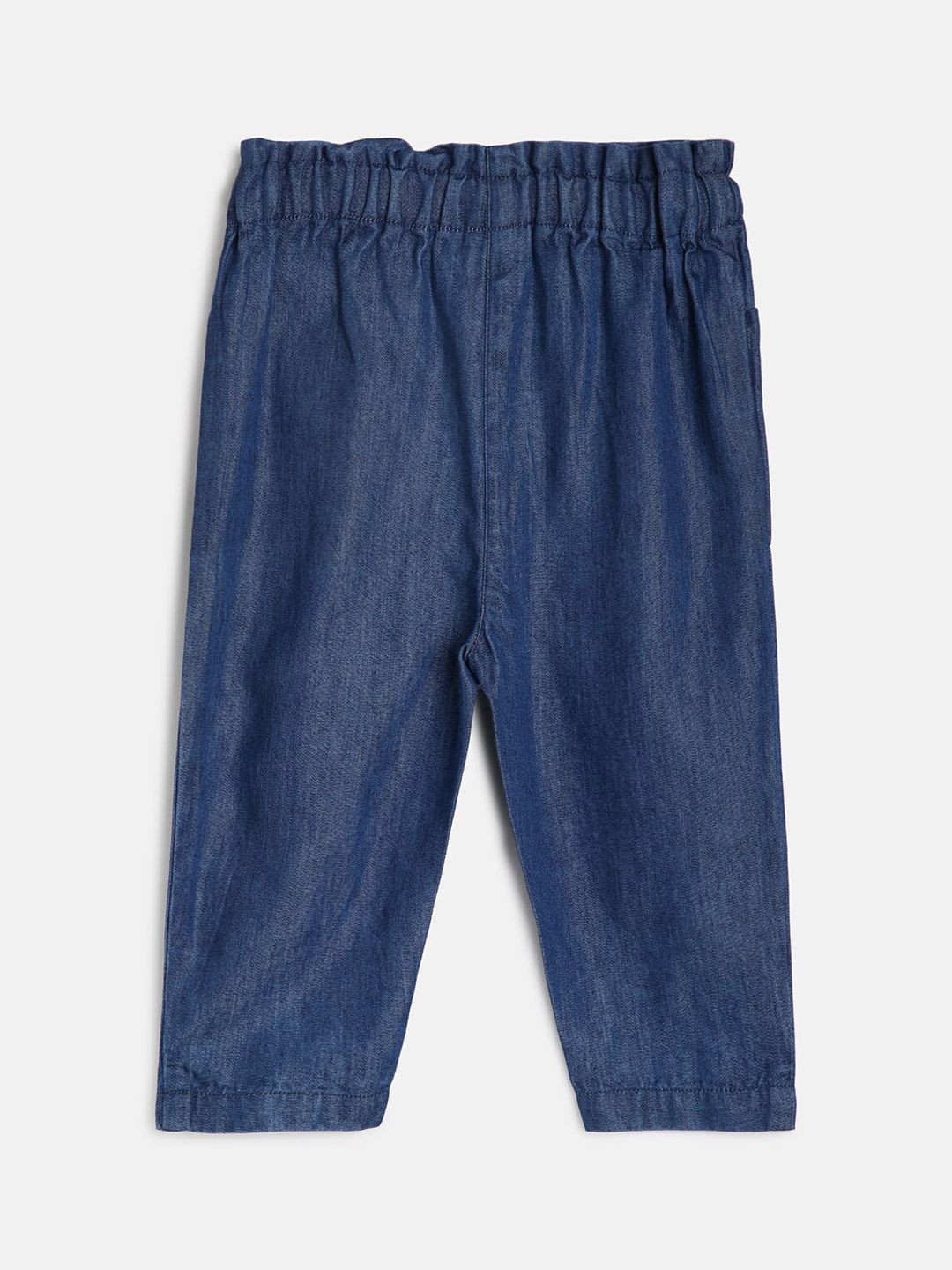 MINI KLUB Girls Mid-Rise Easy Wash Pure Cotton Trousers