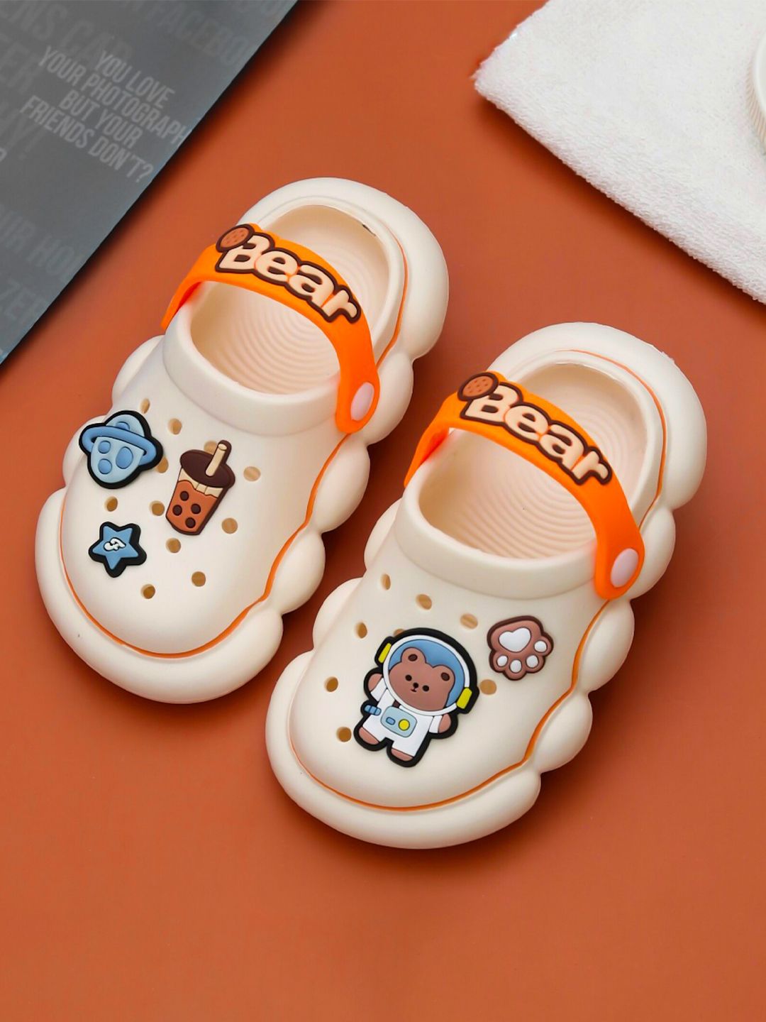 Yellow Bee Boys Rubber Slip On Clogs