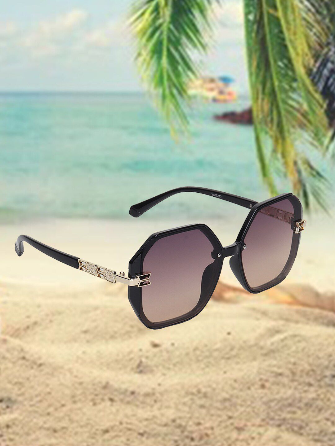 CELEBRITY SUNGLASSES  Lens & Square Sunglasses with UV Protected Lens