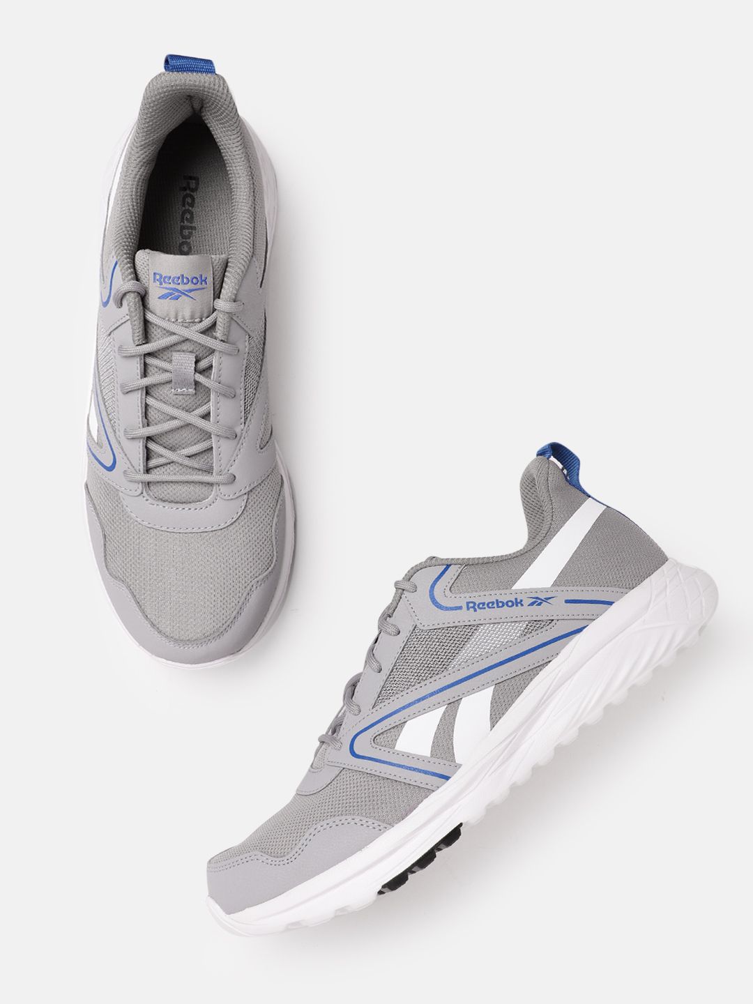Reebok Men Woven Design Super Sonic Running Shoes