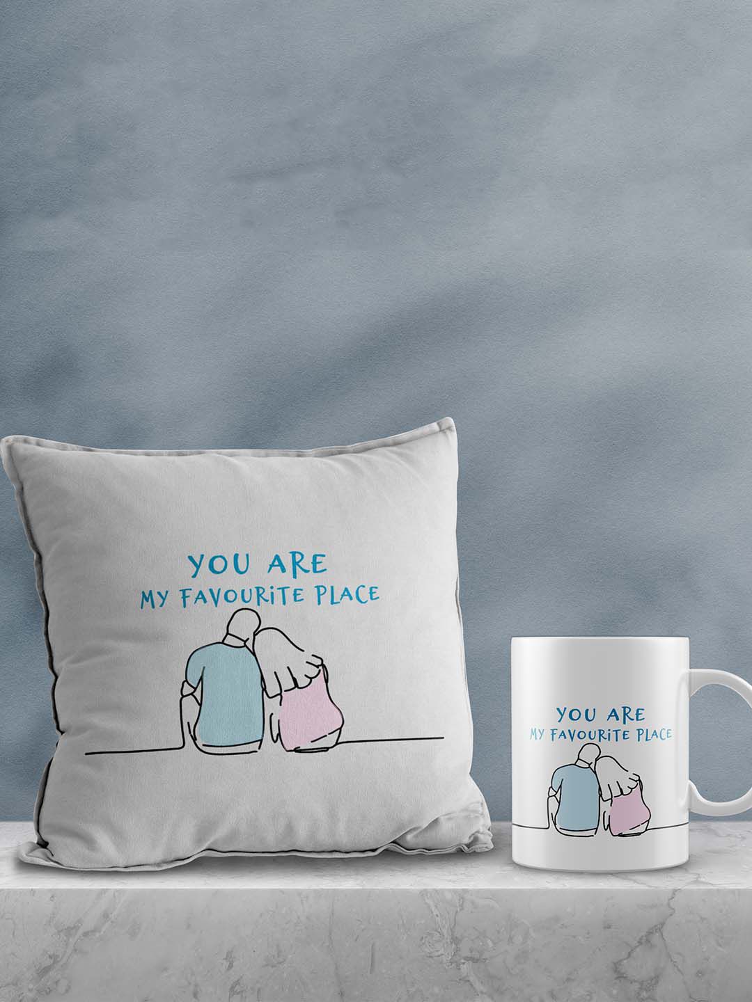 Artisyn White & Blue 2 Pcs Valentine Gift Set