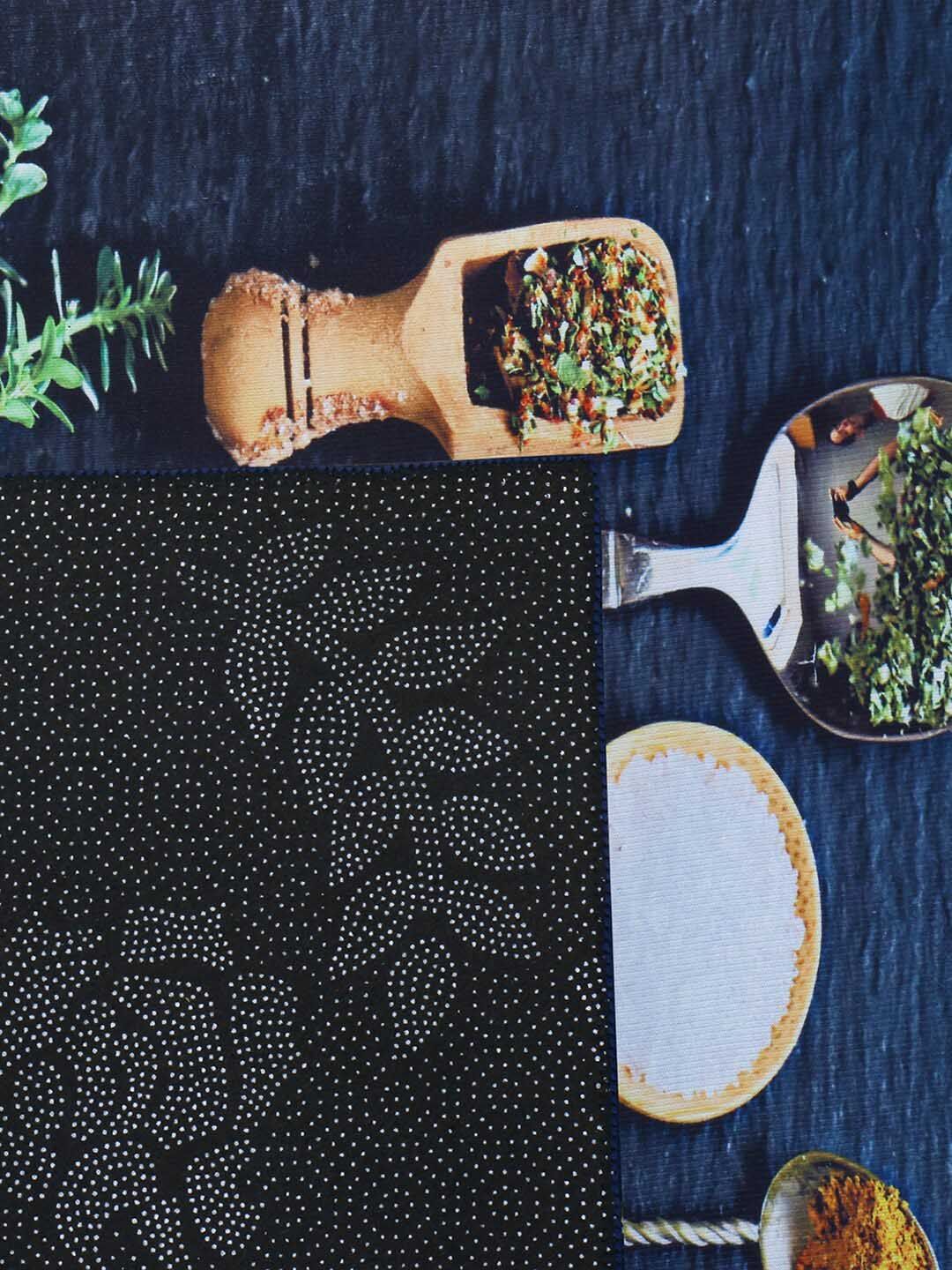 A Vintage Affair- Home Decor Blue 2 Pieces Printed Kitchen Floor Mats