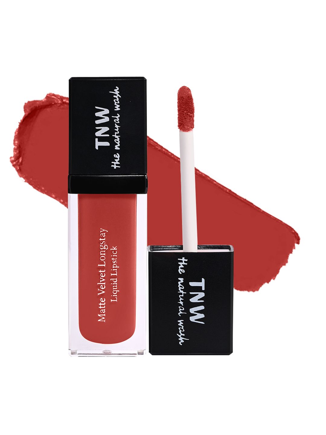 TNW the natural wash Matte Velvet Longstay Smudge-Proof Liquid Lipstick 5ml - Spicy Coral