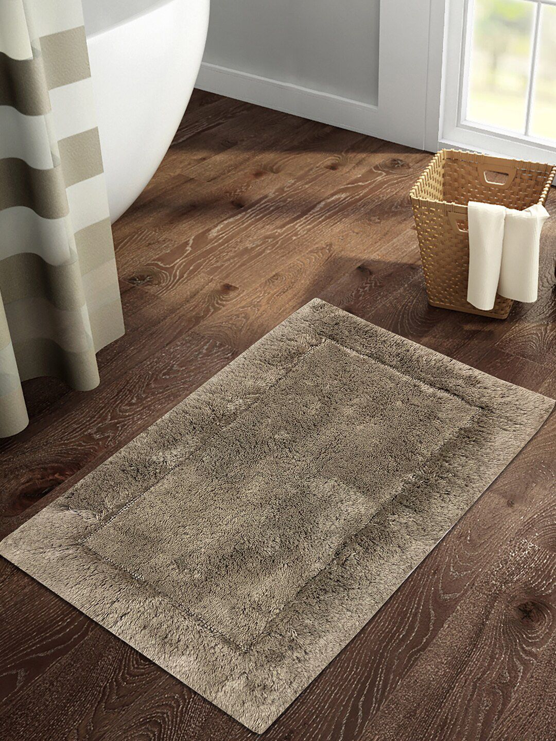 SPACES Hygro Brown 2000 GSM Cotton Small Bath Mat