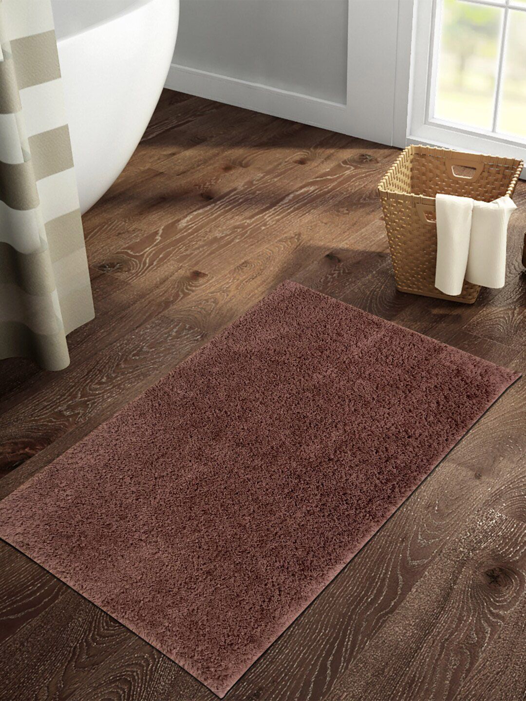 SPACES Day To Day Plus Drylon Brown 1400 GSM Acrylic Large Bath Rug