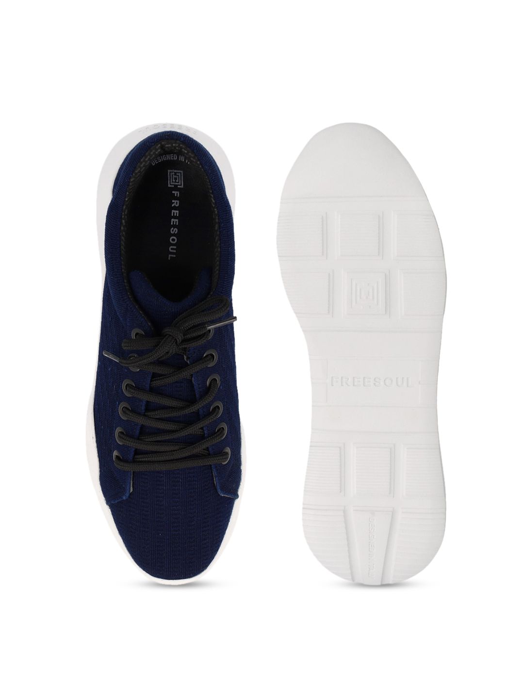Buy FREESOUL Unisex Textile Contrast Sole Sneakers - Casual Shoes