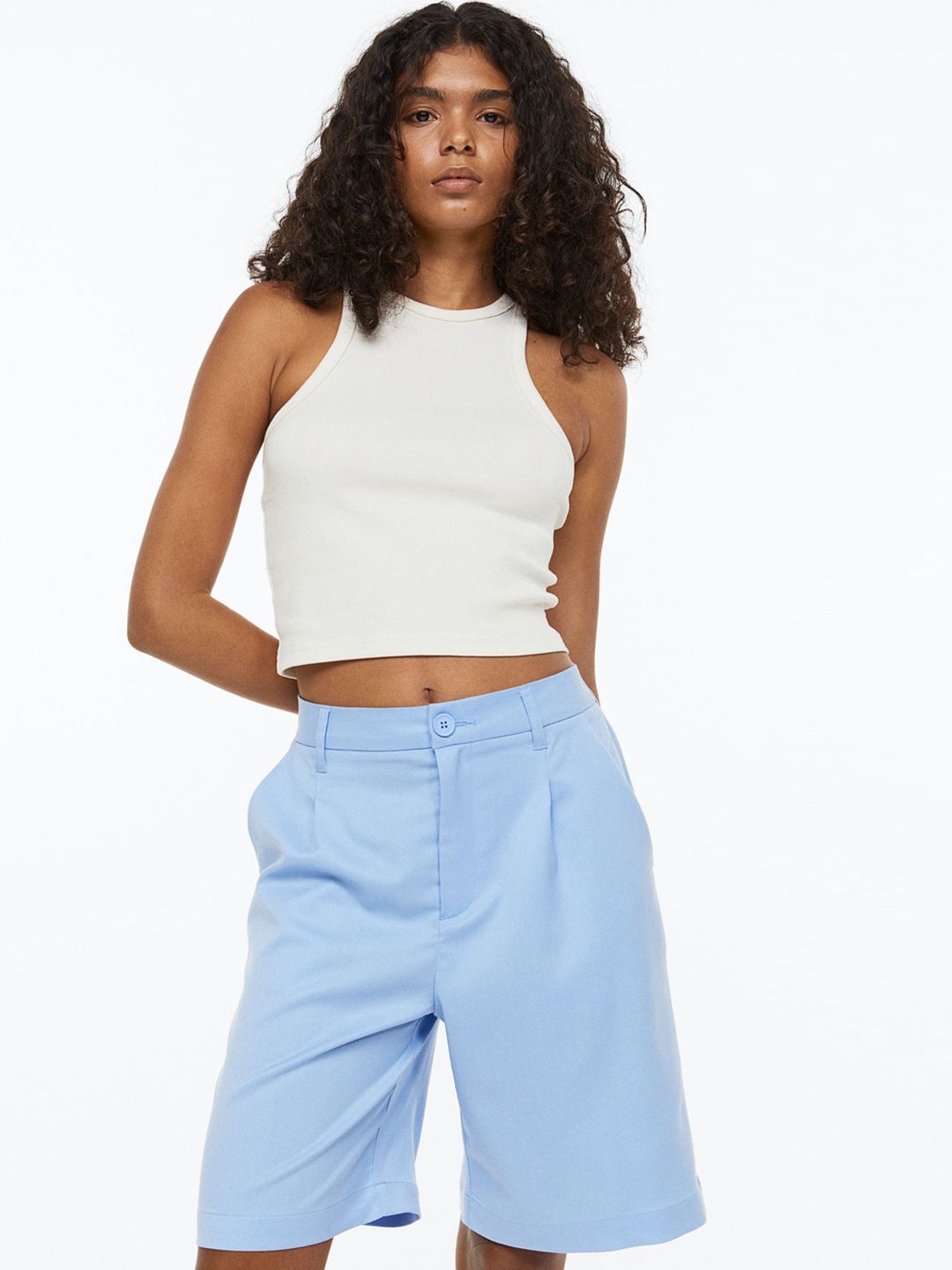 H&M Women Tailored Twill Shorts Price in India