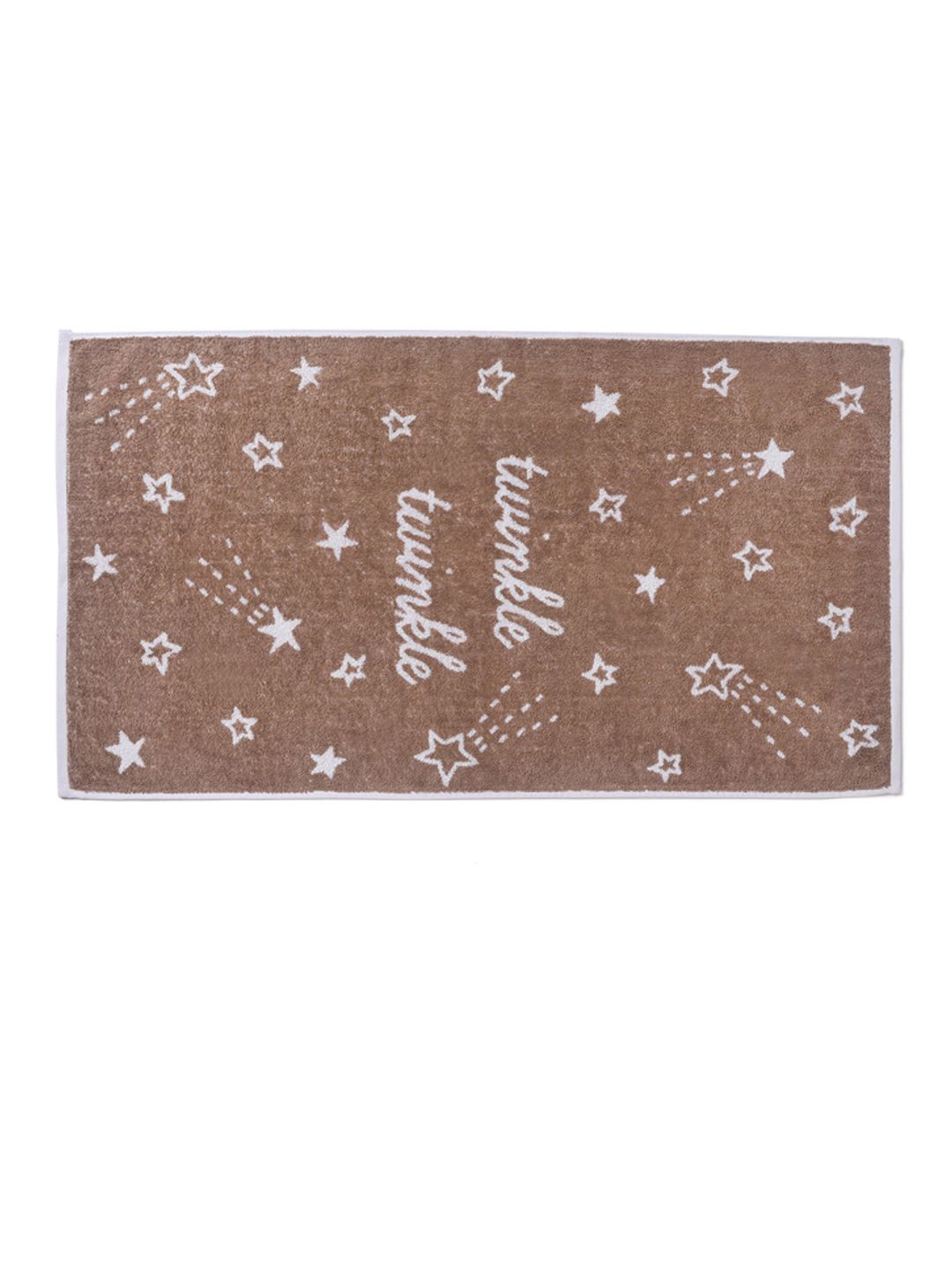 MiArcus Kids Brown Printed 400 GSM Pure Cotton Bath Towel