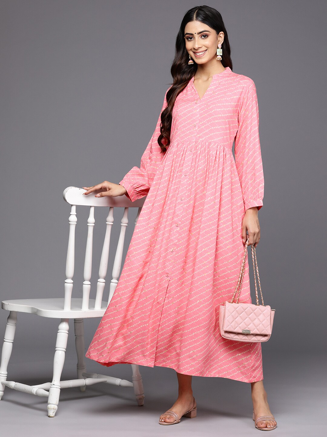 Libas Ethnic Motifs Maxi Dress Price in India