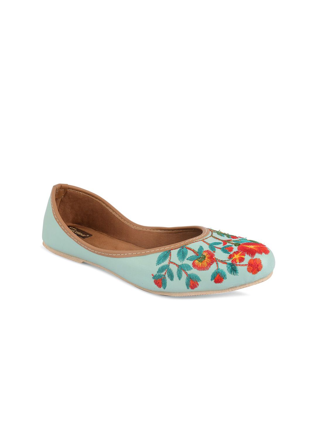 DESI COLOUR Women Embroidered Ballerinas