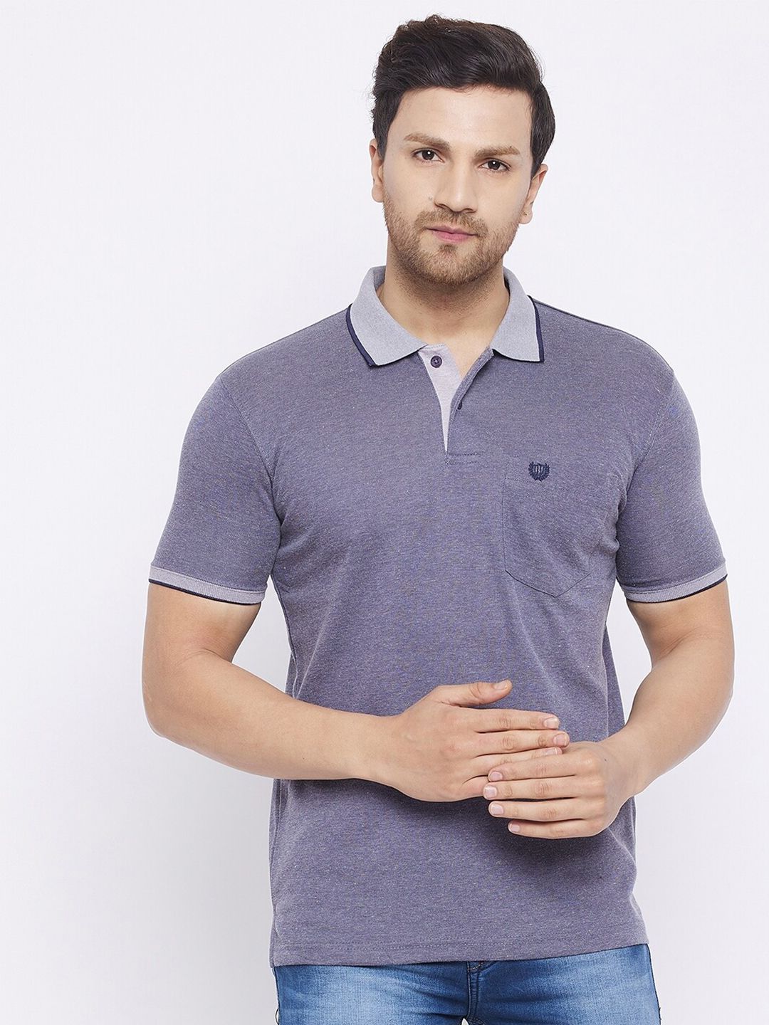 Duke Polo Collar Short Sleeve Cotton T-shirt