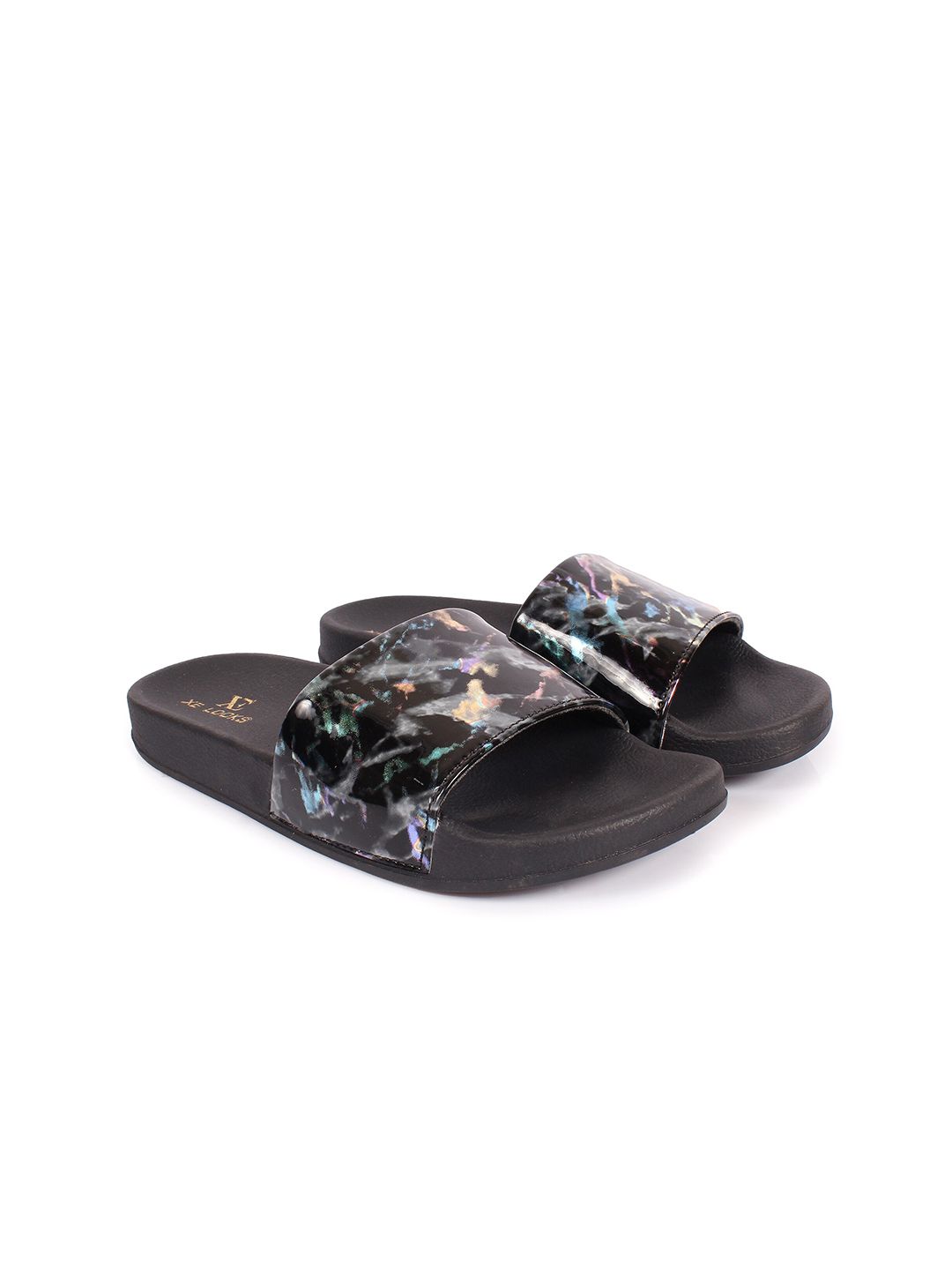 XE Looks Women Printed Comfortable Flat Sliders