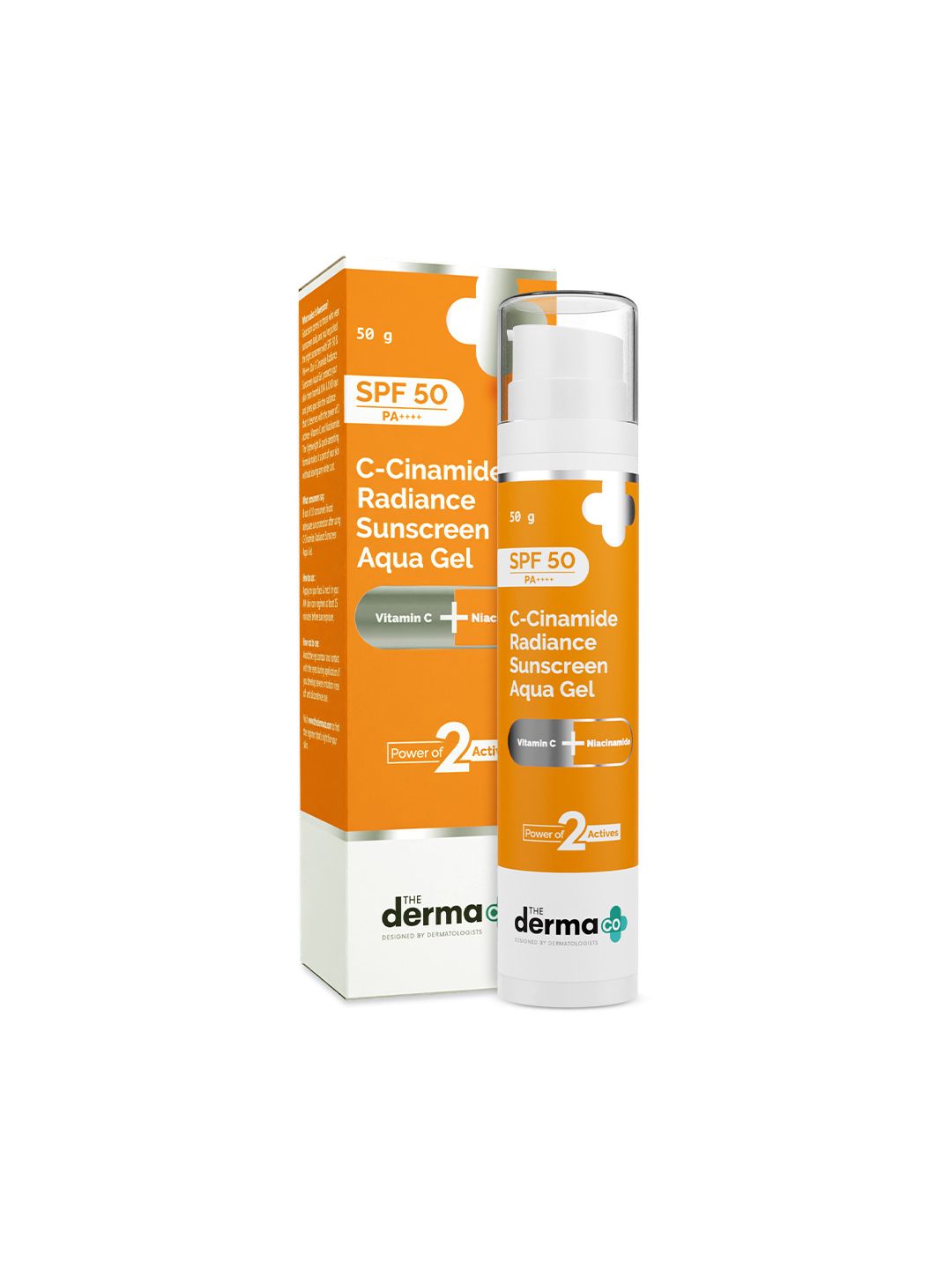 The Derma co. The Derma co. C-Cinamide Sunscreen SPF 50 PA+ Aqua Gel With Vitamin C & Niacinamide - 50g