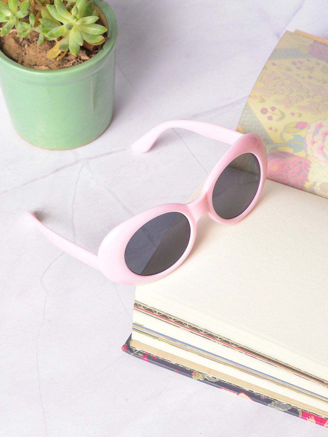 HAUTE SAUCE by  Campus Sutra Women Oval Sunglasses with Polarised Lens- SUM23_HSSG1095