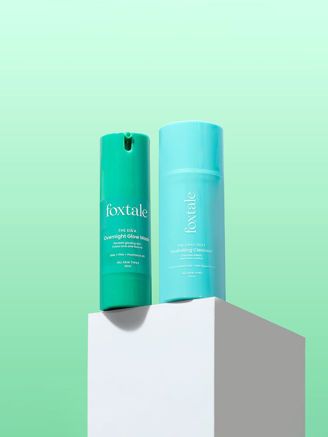 FoxTale Hydration Serum 30ml + Diva Over Night Glow Mask