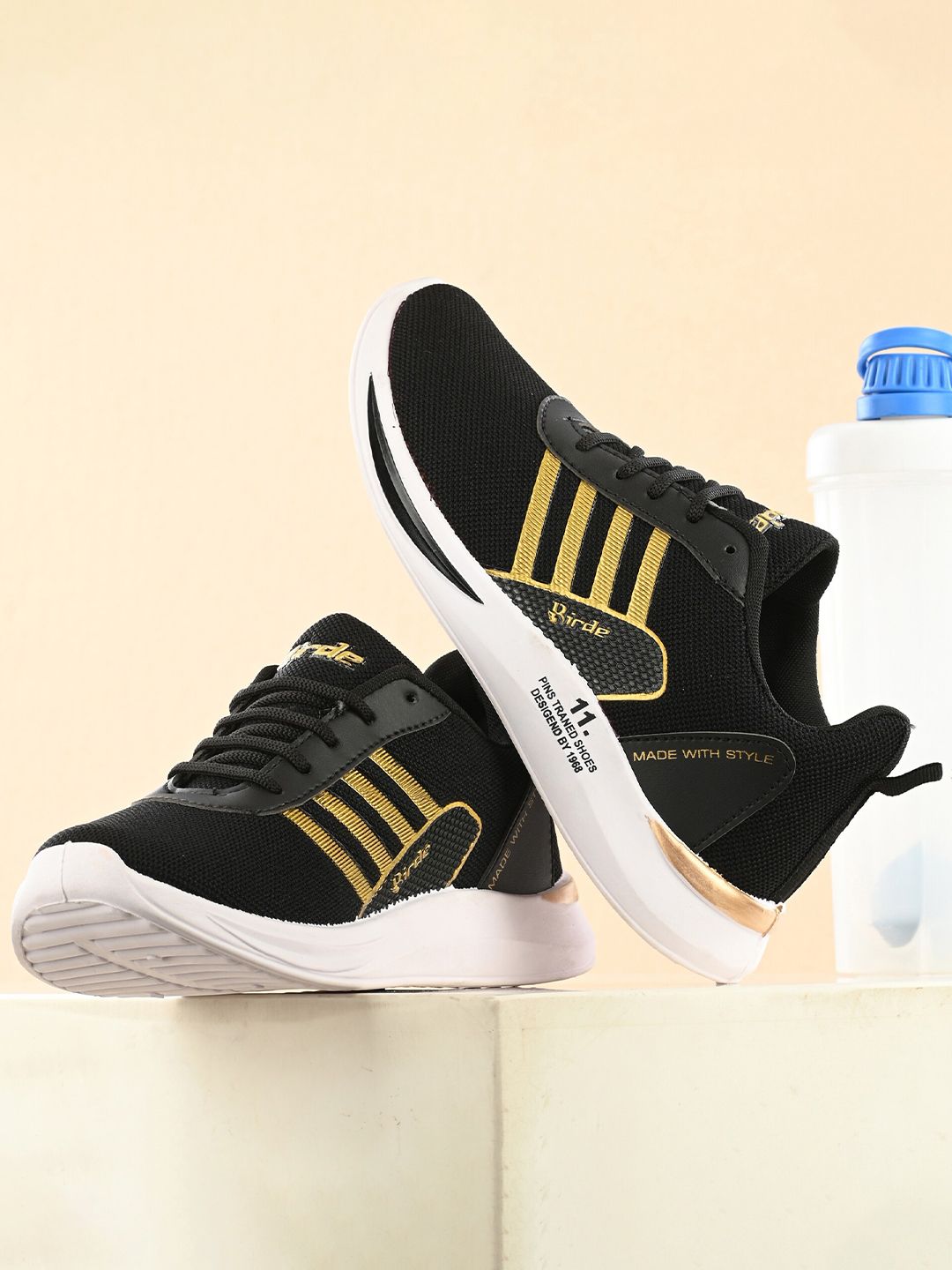 BIRDE Men Mesh Memory Foam Running Non-Marking Shoes