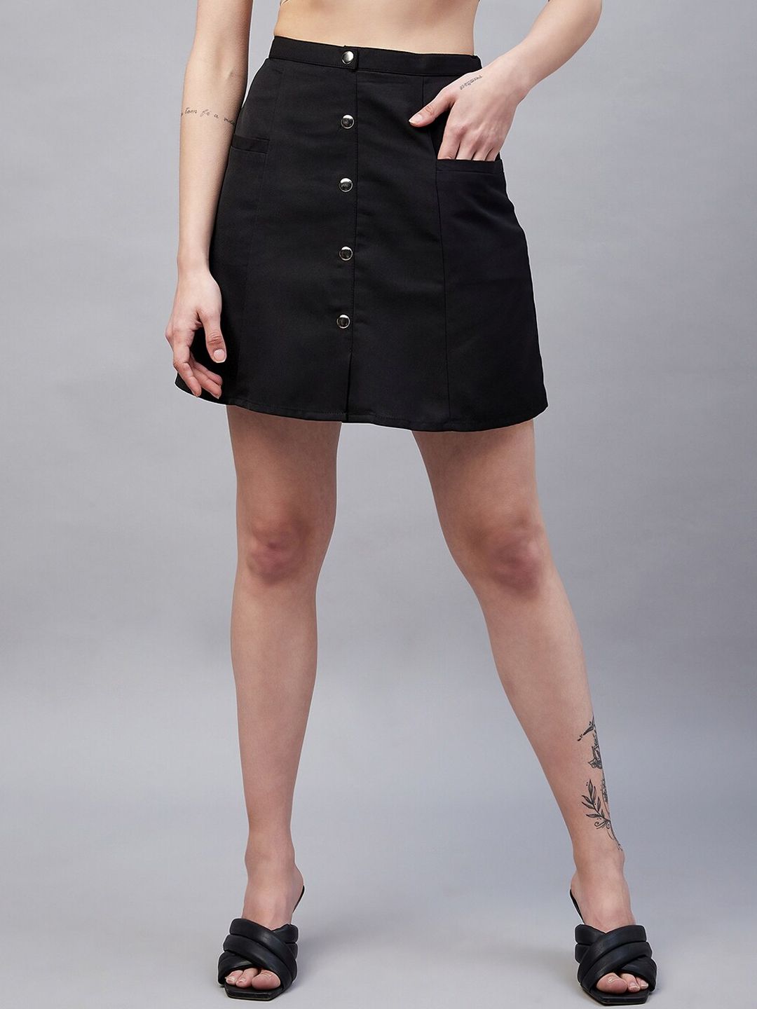 Marie Claire Women Mini Straight Skirt Price in India