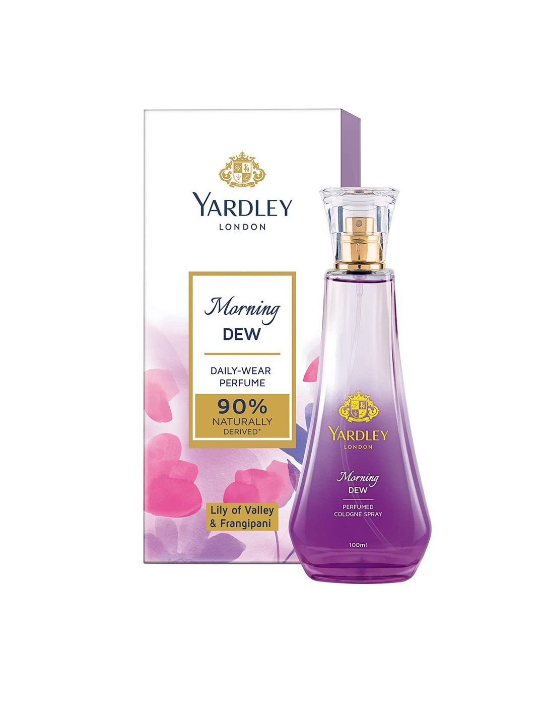 YARDLEY LONDON Morning Dew Lily of Valley & Frangipani Perfumed Cologne Spray - 100 ml