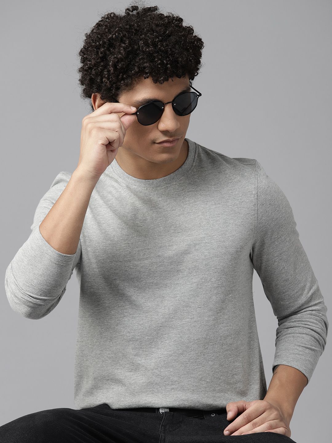 The Roadster Lifestyle Co. Melange Effect T-shirt