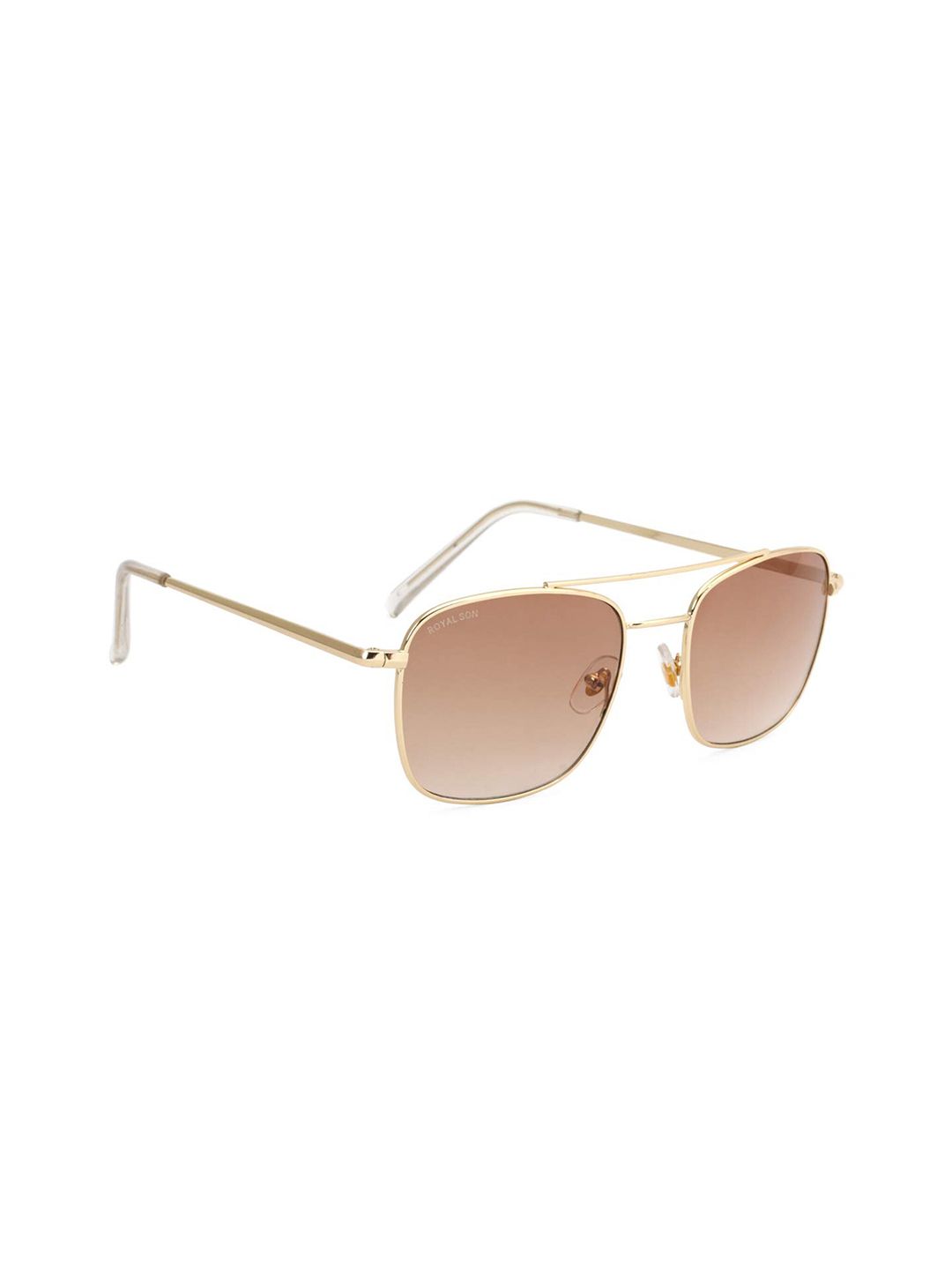 ROYAL SON Full Rim Square Sunglasses With Soft Pouch RS0028AV-R1