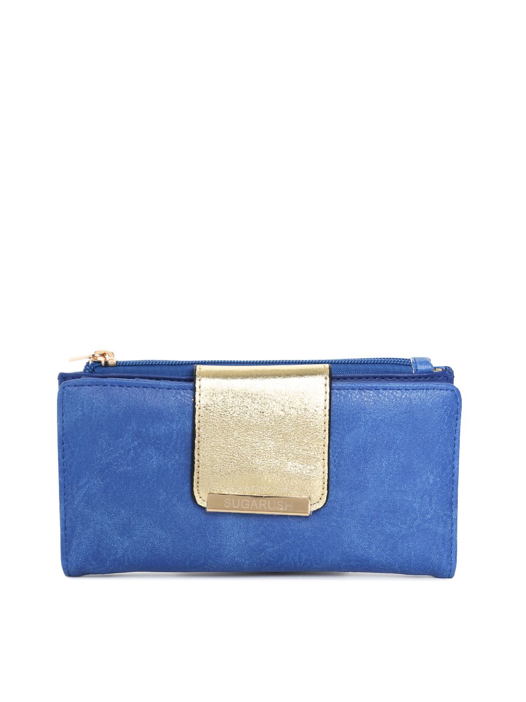 Sugarush Women Blue Two Fold Wallet Price in India