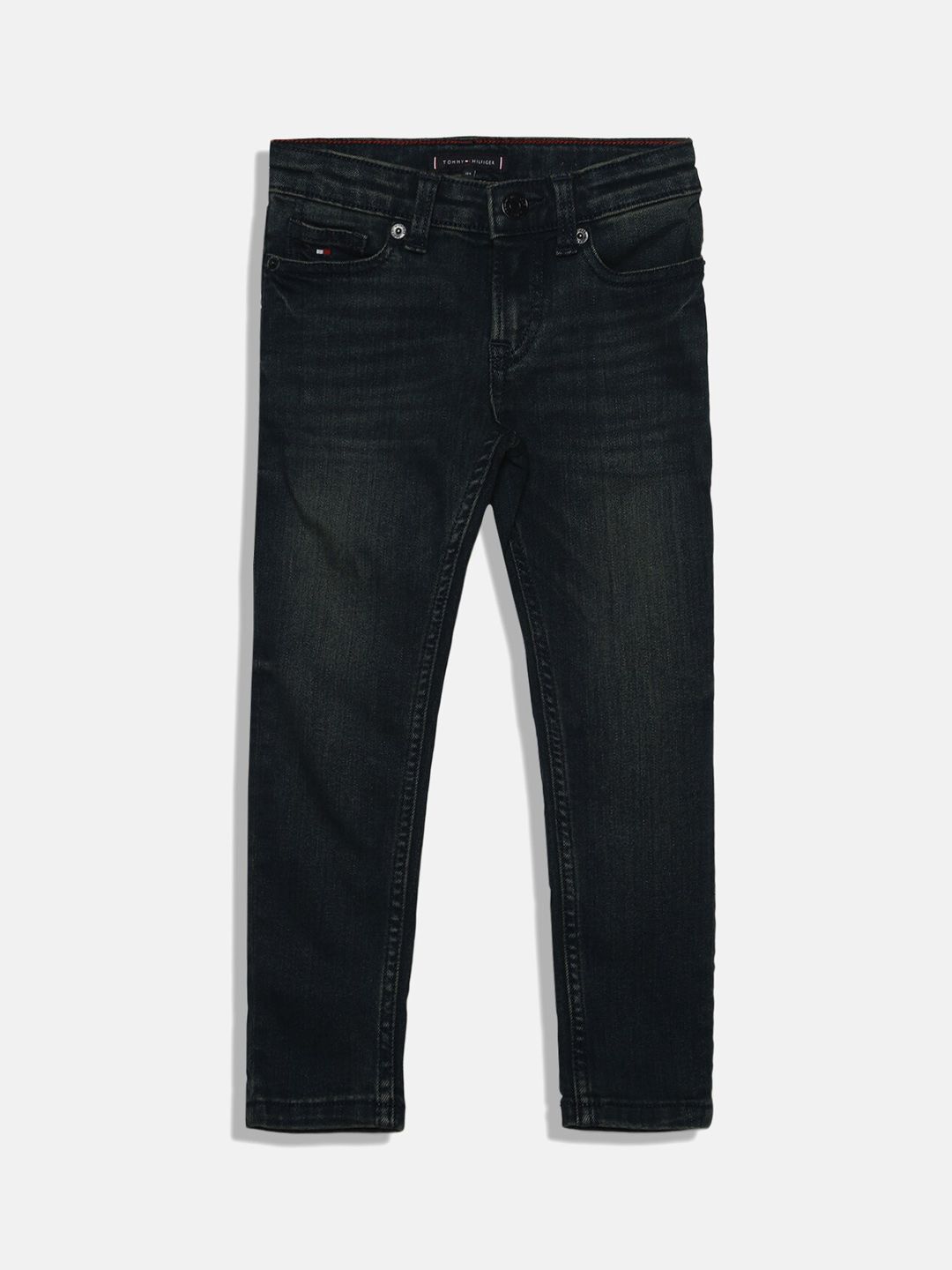 Tommy Hilfiger Boys Mid-Rise Clean Look Jeans
