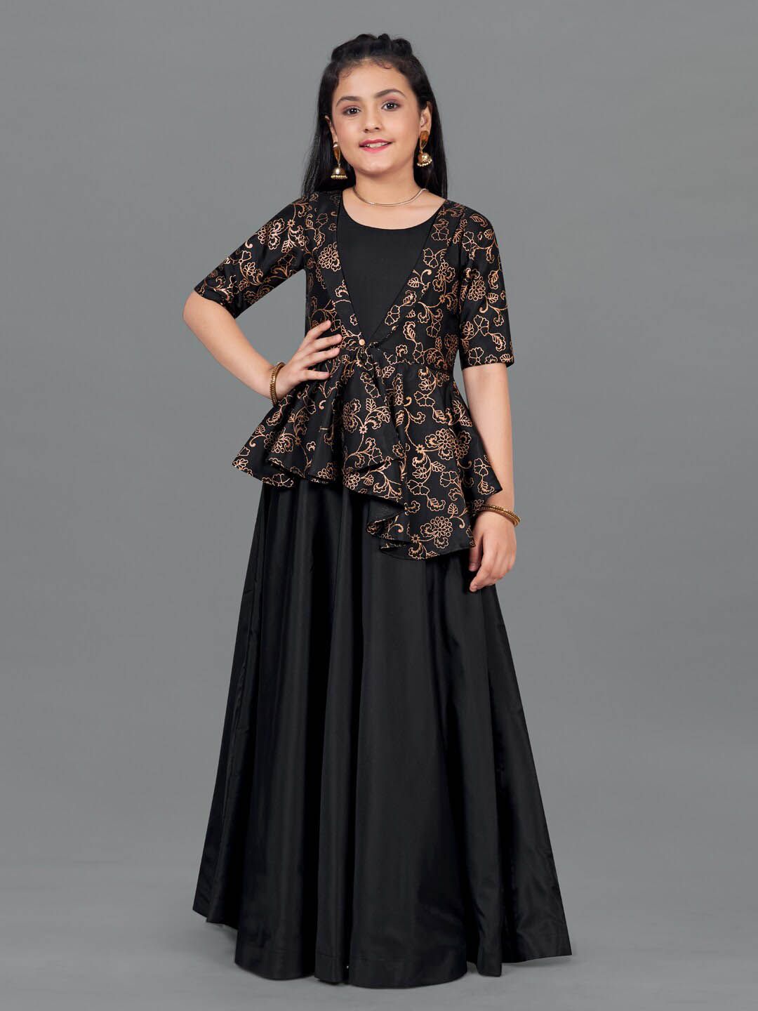 chinese dress ladies Designer Long Shrug Dress For Girls