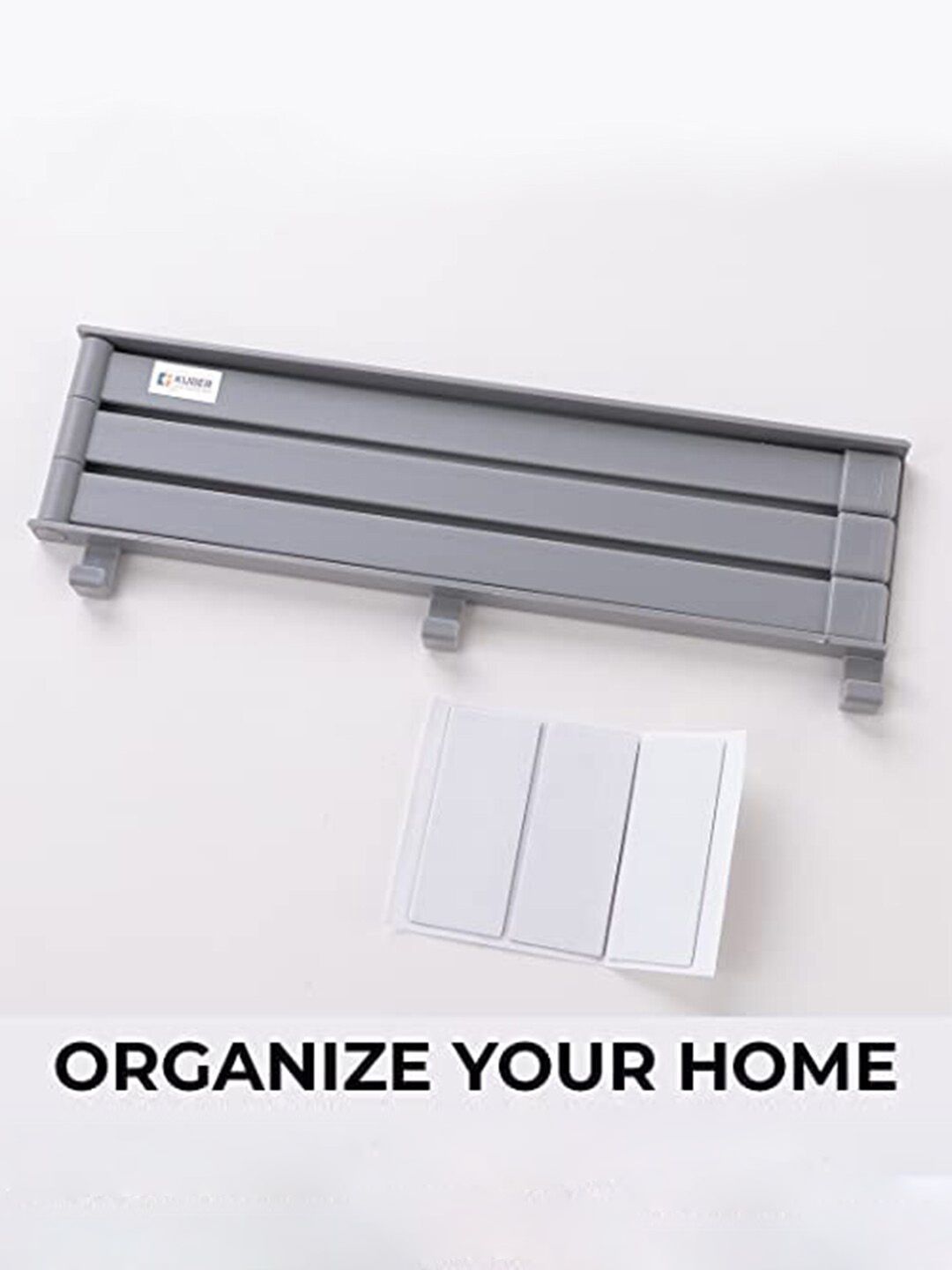 Kuber Industries Grey 180 Degree Rotation Self-Adhesive Towel Holder