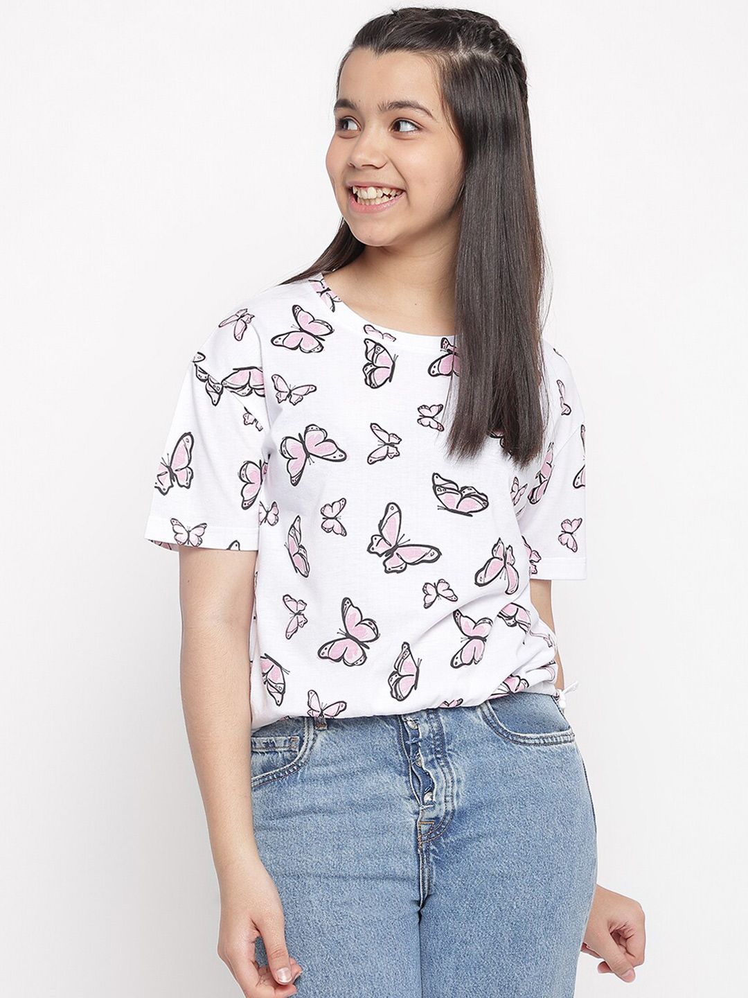 Lil Tomatoes Girls Conversational Printed Top