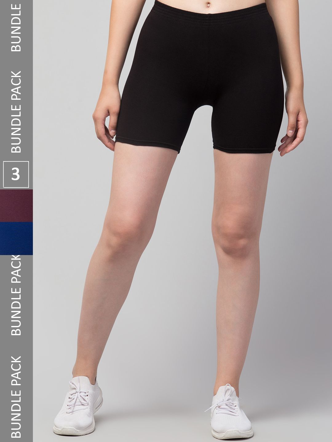 Apraa & Parma Women Black Skinny Fit Cycling Hot Pants Shorts Price in India