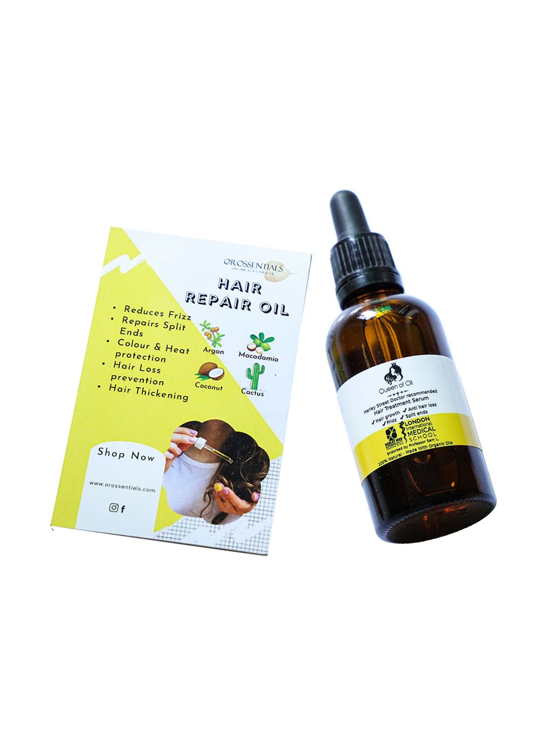 OROSSENTIALS Queen Of Oil 100% Natural Hair Repair Serum - 50ml