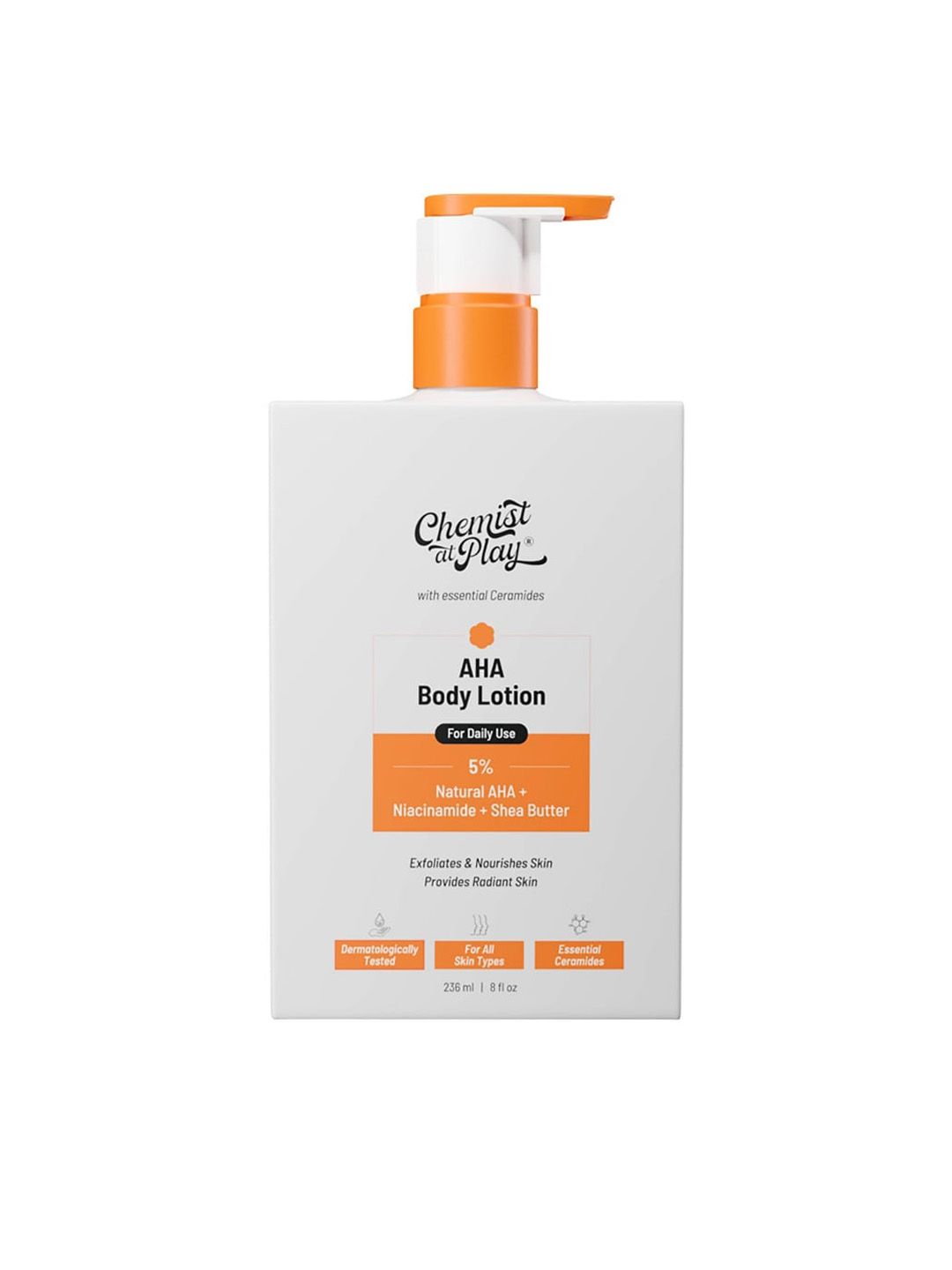Chemist at Play Niacinamide & Shea Butter AHA Body Lotion For Exfoliate Dead Skin - 236 ml