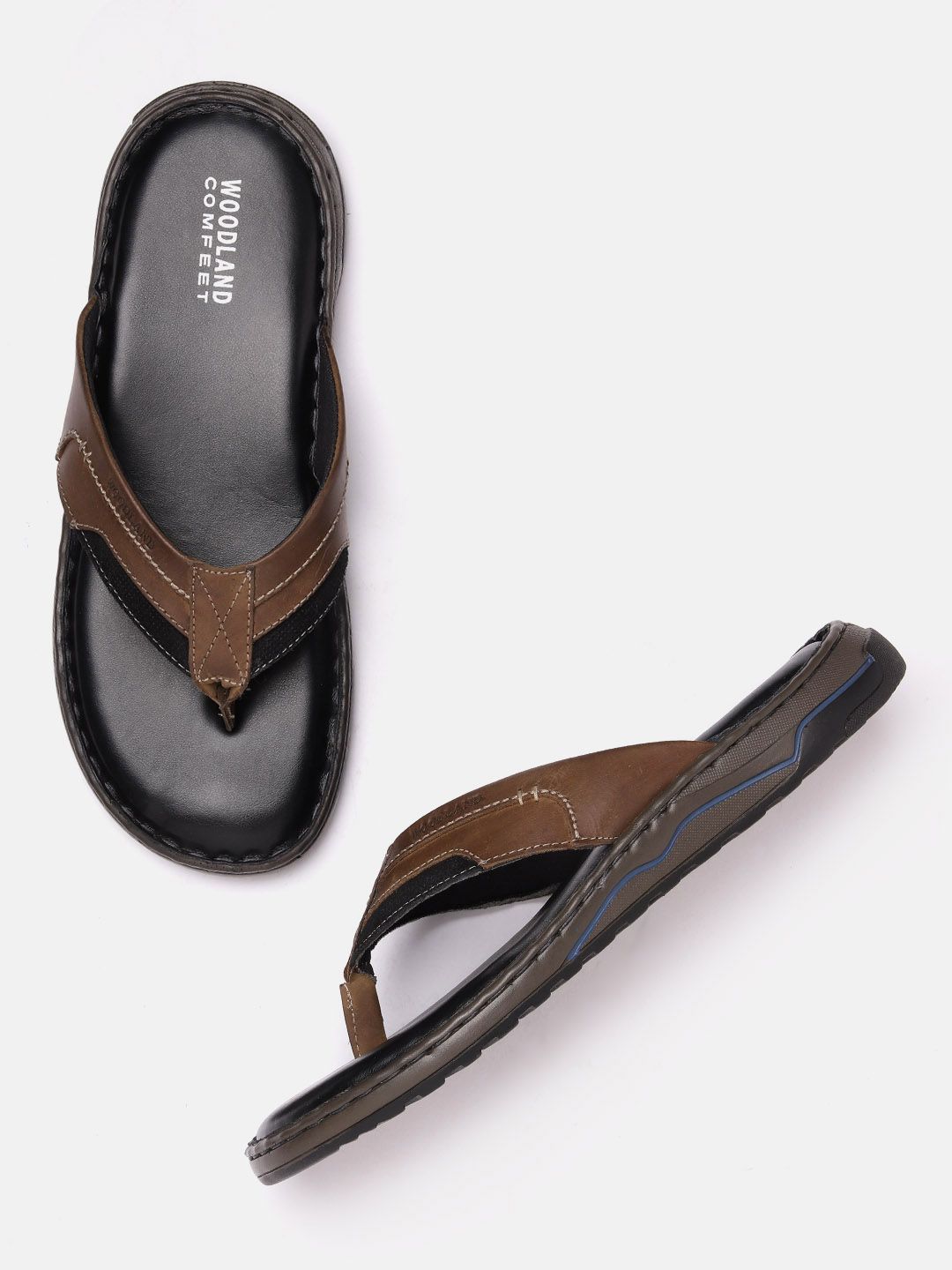 Woodland Men Leather Comfort Sandals