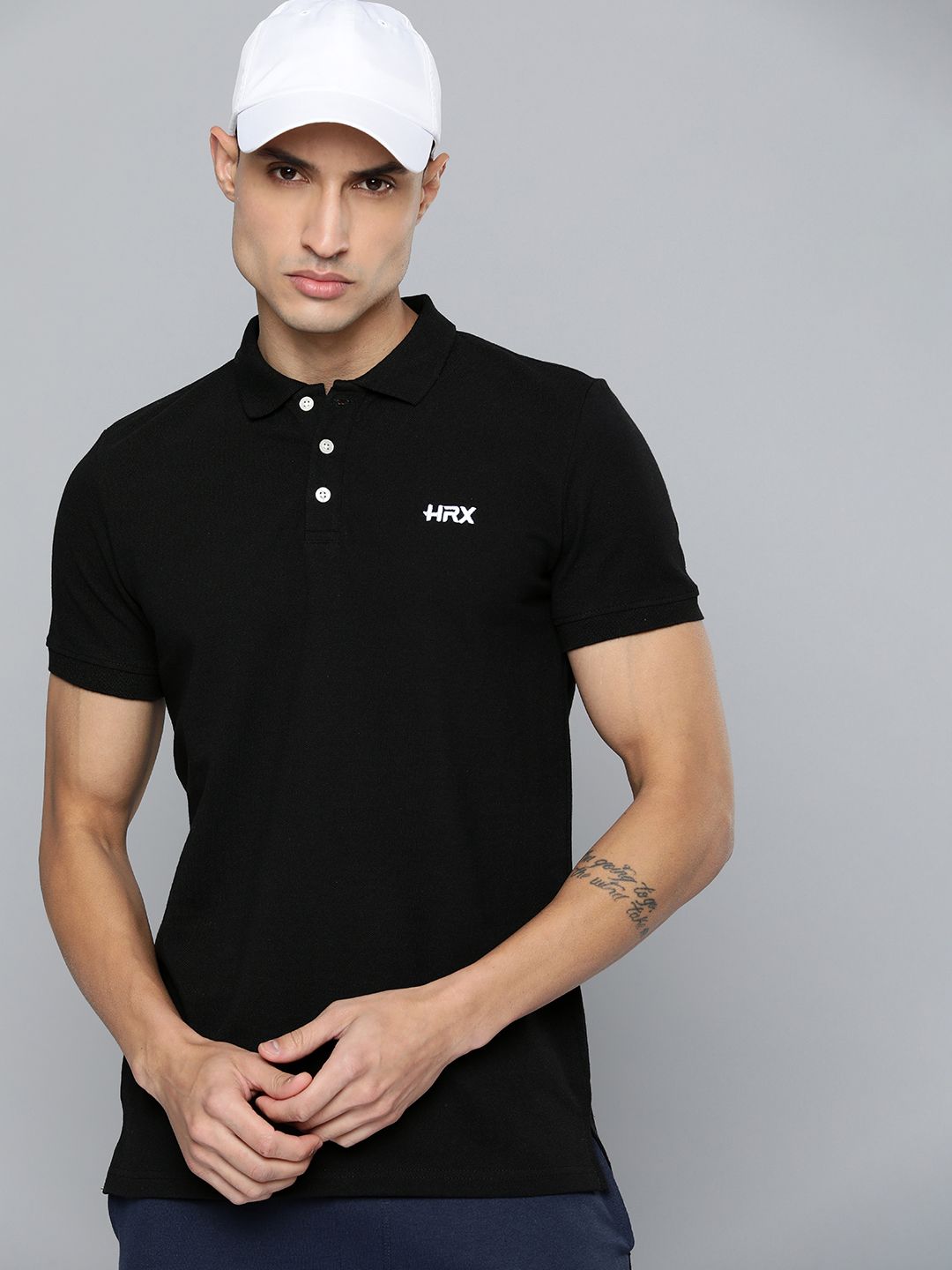 HRX by Hrithik Roshan Men Lifestyle Polo Collar T-shirt