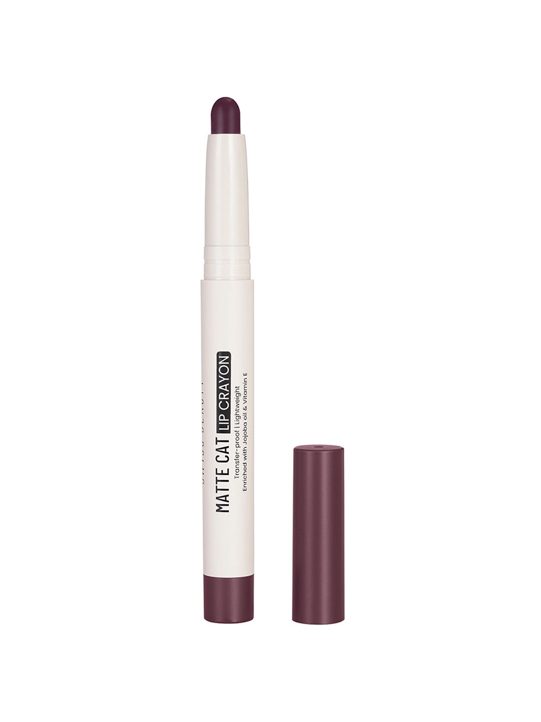 SWISS BEAUTY Matte Cat Transfer Proof & Lightweight Lip Crayon 1.5 g - Wicked Wine 25