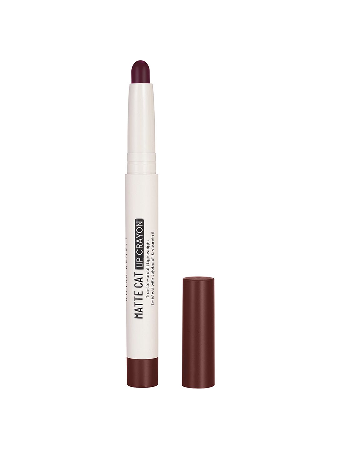 SWISS BEAUTY Matte Cat Transfer Proof & Lightweight Lip Crayon 1.5 g - Cushy Evening 24